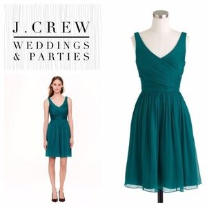 Beautiful emerald J Crew cocktail dress